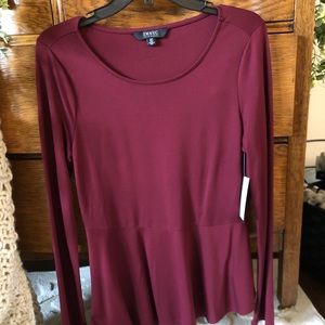 Isaac Mizrahi Maroon Top